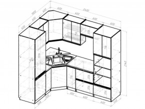 Кухонный гарнитур Амели оптима 1800х2400 мм в Юрюзани - yuryuzan.mebel74.com | фото 6