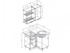 Кухонный гарнитур Антрацит 1000х1000 в Юрюзани - yuryuzan.mebel74.com | фото 3