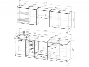 Кухонный гарнитур Антика базис 2400 мм в Юрюзани - yuryuzan.mebel74.com | фото 3