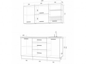 Кухонный гарнитур Флоренс Грин 1600 в Юрюзани - yuryuzan.mebel74.com | фото 4