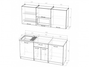 Кухонный гарнитур Лариса макси 1 1800 мм в Юрюзани - yuryuzan.mebel74.com | фото 5