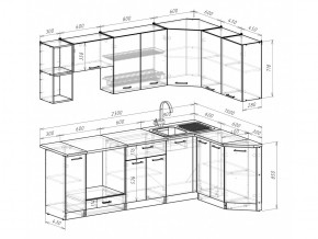 Кухонный гарнитур Лариса прайм 5 2300х1500 мм в Юрюзани - yuryuzan.mebel74.com | фото 6