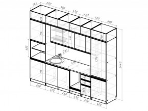 Кухонный гарнитур Лоретта люкс 3000 мм в Юрюзани - yuryuzan.mebel74.com | фото 6