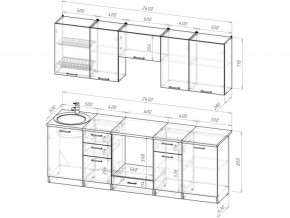 Кухонный гарнитур Лотос базис 2400 мм в Юрюзани - yuryuzan.mebel74.com | фото 3