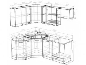 Кухонный гарнитур Лира мега оптима 2000х1500 мм в Юрюзани - yuryuzan.mebel74.com | фото 4