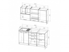 Кухонный гарнитур Надежда стандарт 4 1600 мм в Юрюзани - yuryuzan.mebel74.com | фото 5