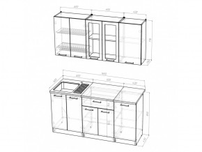 Кухонный гарнитур Ника стандарт 1600 мм в Юрюзани - yuryuzan.mebel74.com | фото 5