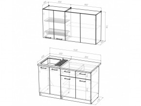 Кухонный гарнитур Ольга медиум 2 1400 мм в Юрюзани - yuryuzan.mebel74.com | фото 5