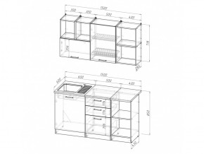 Кухонный гарнитур Ольга нормал 3 1500 мм в Юрюзани - yuryuzan.mebel74.com | фото 6