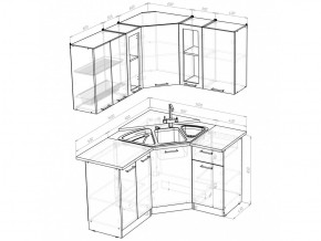 Кухонный гарнитур Ольга оптима 2 1500х1300 мм в Юрюзани - yuryuzan.mebel74.com | фото 5