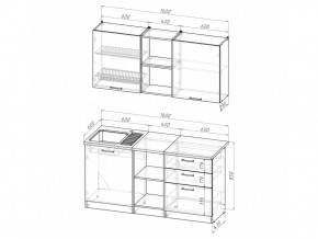 Кухонный гарнитур Ольга стандарт 5 1600 мм в Юрюзани - yuryuzan.mebel74.com | фото 6