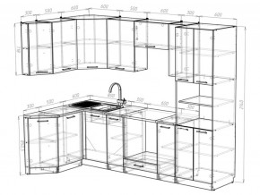 Кухонный гарнитур Паола гранд прайм 2600х1400 мм в Юрюзани - yuryuzan.mebel74.com | фото 6