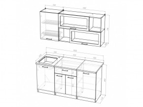 Кухонный гарнитур Полина стандарт 1600 мм в Юрюзани - yuryuzan.mebel74.com | фото 5