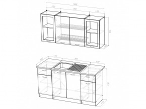 Кухонный гарнитур Сабрина стандарт 1600 мм в Юрюзани - yuryuzan.mebel74.com | фото 5