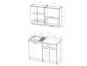 Кухонный гарнитур Светлана лайт 1200 мм в Юрюзани - yuryuzan.mebel74.com | фото 2