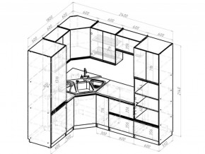 Кухонный гарнитур Симфония оптима 1800х2400 мм в Юрюзани - yuryuzan.mebel74.com | фото 6