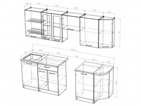 Кухонный гарнитур Симона базис 2400 мм в Юрюзани - yuryuzan.mebel74.com | фото 3