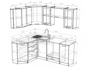 Кухонный гарнитур Симона мега прайм 2000х1500 мм в Юрюзани - yuryuzan.mebel74.com | фото 5