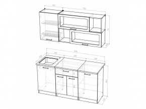 Кухонный гарнитур Яна стандарт 1600 мм в Юрюзани - yuryuzan.mebel74.com | фото 5