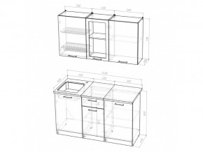 Кухонный гарнитур Инна медиум 1400 мм в Юрюзани - yuryuzan.mebel74.com | фото 2