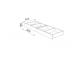 М06 (ручка брусок) Комплект ящиков в Юрюзани - yuryuzan.mebel74.com | фото