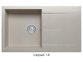 Мойка гранитная Gals-860 Серый 14 в Юрюзани - yuryuzan.mebel74.com | фото