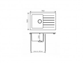 Мойка комбинированная Tolero twist TTS-760 Белый 923 в Юрюзани - yuryuzan.mebel74.com | фото 2