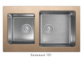 Мойка комбинированная Tolero twist TTS-840 Бежевый 101 в Юрюзани - yuryuzan.mebel74.com | фото