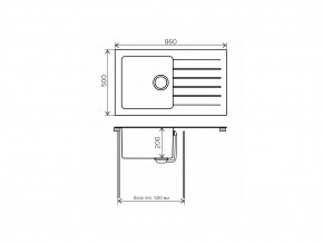 Мойка комбинированная Tolero twist TTS-860 Бежевый 101 в Юрюзани - yuryuzan.mebel74.com | фото 2