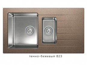 Мойка комбинированная Tolero twist TTS-890 Темно-бежевый 823 в Юрюзани - yuryuzan.mebel74.com | фото