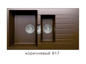 Мойка кварцевая Tolero Loft TL-860 Коричневый 817 в Юрюзани - yuryuzan.mebel74.com | фото