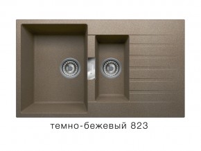 Мойка кварцевая Tolero Loft TL-860 Темно-бежевый 823 в Юрюзани - yuryuzan.mebel74.com | фото