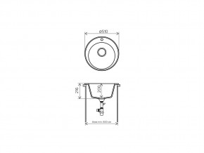 Мойка кварцевая Tolero R-108 Белый 923 в Юрюзани - yuryuzan.mebel74.com | фото 2