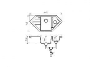 Мойка кварцевая Tolero R-114 Бежевый 101 в Юрюзани - yuryuzan.mebel74.com | фото 2