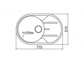 Мойка кварцевая Tolero R-116 Бежевый 101 в Юрюзани - yuryuzan.mebel74.com | фото 2