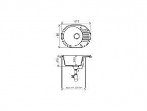 Мойка кварцевая Tolero R-122 Белый 923 в Юрюзани - yuryuzan.mebel74.com | фото 2