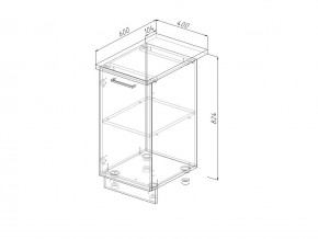 Н 40 Модуль нижний Без Столешницы МН 40 в Юрюзани - yuryuzan.mebel74.com | фото