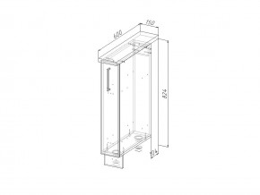 НМ 15 Модуль нижний 150 мм Без Столешницы в Юрюзани - yuryuzan.mebel74.com | фото