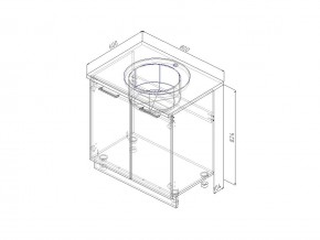 НМ 80 Модуль Без Столешницы Мойка ММ 80 в Юрюзани - yuryuzan.mebel74.com | фото