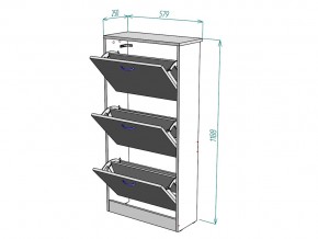 Обувница W7 в Юрюзани - yuryuzan.mebel74.com | фото 3