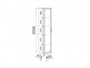 Пенал с полками 400 Остин модуль 3 в Юрюзани - yuryuzan.mebel74.com | фото 2