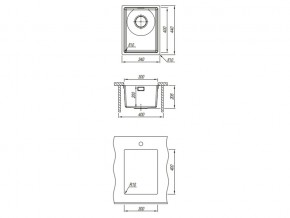 Подстольная мойка Оптима-HM 300.400.10.10 в Юрюзани - yuryuzan.mebel74.com | фото 3