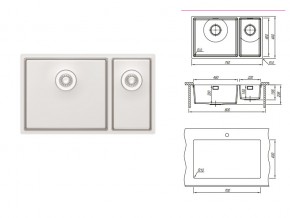 Подстольная мойка Оптима-HM 460/220.400.20.10 в Юрюзани - yuryuzan.mebel74.com | фото 2