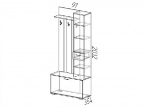 Прихожая Ника ВЗ 910 Белый в Юрюзани - yuryuzan.mebel74.com | фото 2