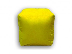 Пуф Куб мини желтый в Юрюзани - yuryuzan.mebel74.com | фото