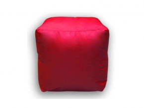 Пуф Куб мини красный в Юрюзани - yuryuzan.mebel74.com | фото