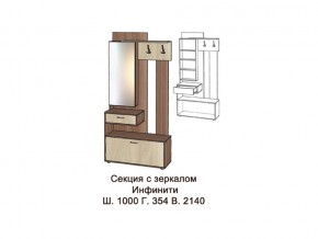 Секция с зеркалом в Юрюзани - yuryuzan.mebel74.com | фото