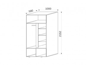 Шкаф 2-х дверный МДФ Некст в Юрюзани - yuryuzan.mebel74.com | фото 2