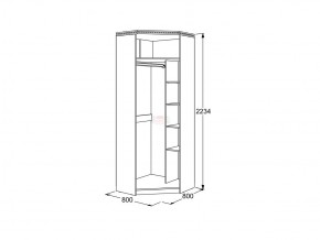 Шкаф 2-х дверный угловой Ольга 13 в Юрюзани - yuryuzan.mebel74.com | фото 3