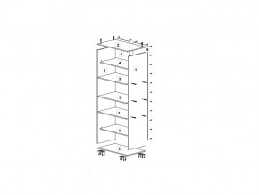 Шкаф 600 для одежды ДМ ТМК Дуб млечный-лайм в Юрюзани - yuryuzan.mebel74.com | фото 2